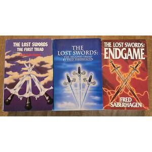 The Lost Swords Complete Series Fred Saberhagen 3 HCDJ Lot  Set Triad Endgame